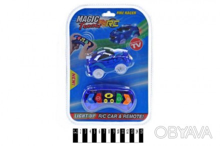 Машинка для "MAGIC TRACK" на радіокеруванні на блістері 6688-66 р.19*17*4см.
Дет. . фото 1