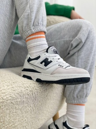 Кроссовки мужские белые с черным New Balance 550 White Black
Крутая модель повсе. . фото 10