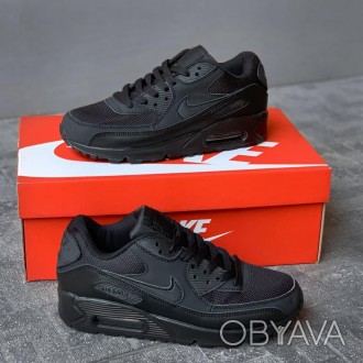 Кроссовки мужские черные Nike Air Max 90 
Вечная классика обуви Найк уже доступн. . фото 1