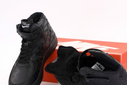 Кроссовки мужские черные зимние Nike Air Force x Louis Vuitton
Повседневные мужс. . фото 3