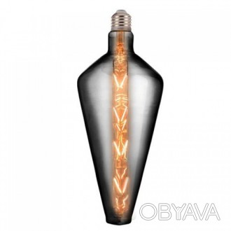 Лампа винтажная светодиодная (ретро) Filament led PARADOX 8W E27 2400К Титан. . фото 1