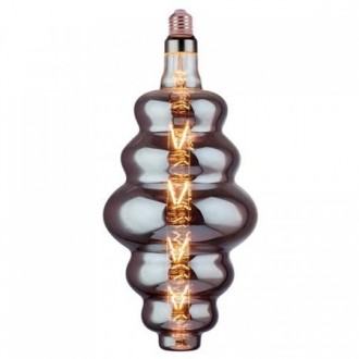 Лампа винтажная светодиодная (ретро) Filament led ORIGAMI 8W E27 2400К титан. . фото 2