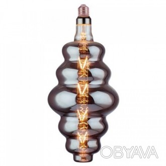 Лампа винтажная светодиодная (ретро) Filament led ORIGAMI 8W E27 2400К титан. . фото 1