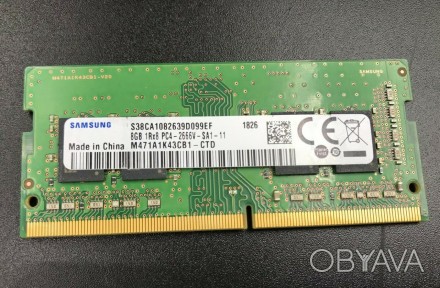 
Оперативная память для ноутбука SODImm 8 GB DDR4 2666MHz SAMSUNG Original M471A. . фото 1