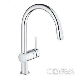 Змішувач для кухні Grohe Minta 32918000 виготовлений з латуні. Має високий висув. . фото 1