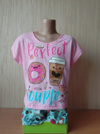 Детская пижама пончик для девочки с шортами 4, 5, 6 лет
Современная модель пижам. . фото 2