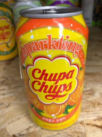 Газированный напиток Чупа Чупс Апельсин Orange Chupa Chups 0.345л Чупа-Чупс апел. . фото 3