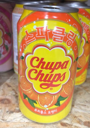 Газированный напиток Чупа Чупс Апельсин Orange Chupa Chups 0.345л Чупа-Чупс апел. . фото 5