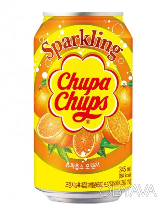 Газированный напиток Чупа Чупс Апельсин Orange Chupa Chups 0.345л Чупа-Чупс апел. . фото 1