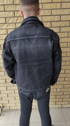 Куртка мужская джинсовая утепленная (на флисе) стрейчевая на молнии DIFFER, Турц. . фото 4