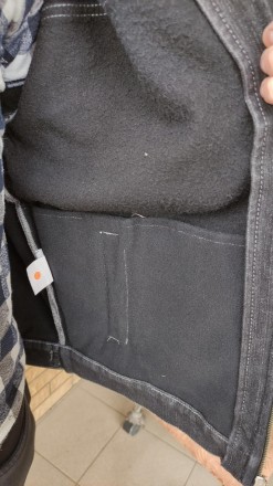 Куртка мужская джинсовая утепленная (на флисе) стрейчевая на молнии DIFFER, Турц. . фото 9