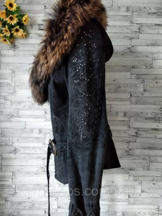 Женская теплая куртка Shatuni натуральная черная с капюшоном
Состояние б/у, в ид. . фото 10