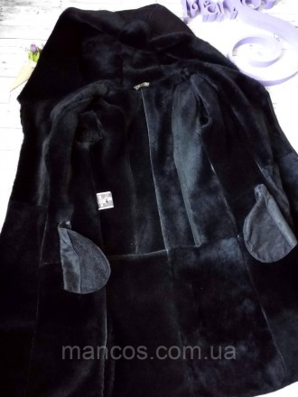Женская натуральная дублёнка Bertini черная с капюшоном на молнии 
Состояние: б/. . фото 10