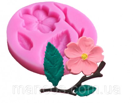 Силиконовая форма молд в форме персикового цветка, силиконовые формы для торта, . . фото 5