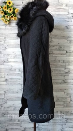 Пальто Bagira женское черное с поясом и меховой опушкой
в очень хорошем состояни. . фото 5