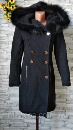 Пальто Bagira женское черное с поясом и меховой опушкой
в очень хорошем состояни. . фото 4