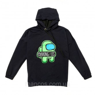 Толстовка (худи) Амонг Ас Umong US Gamer - SmileTime темно-синяя 134. Кривой Рог. фото 1 Толстовка (худи) Амонг Ас Umong US Gamer - SmileTime темно-синяя 134. Кривой Рог. фото 1