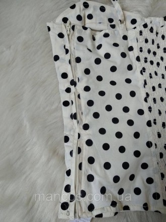 Белый корсетный кроп топ New Look в горох
в идеальном состоянии
Размер 44(S)
Зам. . фото 5