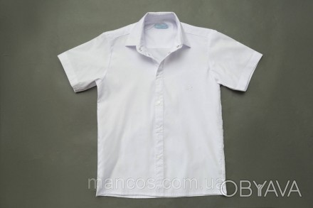Рубашка SmileTime для мальчика на кнопках с коротким рукавом, белая
Рубашка Smil. . фото 1