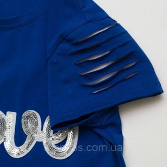 Комплект SmileTime футболка и капри для девочки Lovely, синий
Летняя трикотажная. . фото 5