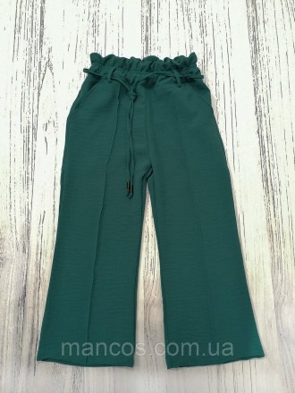 Детские брюки кюлоты для девочки Freedom, зеленые, SmileTime
Легкие, летние брюч. . фото 2