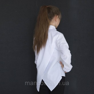 Рубашка белая, для девочки, с длинным рукавом, SmileTime Crazy
Рубашка для девоч. . фото 3