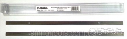 Описание:
 
Двухсторонние ножи для рейсмуса Metabo DH 330 без возможности перето. . фото 1