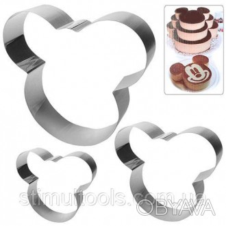 Описание:
Набор форм для торта "Микки" состоит их трех форм разного размера. С п. . фото 1