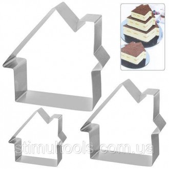 Описание:
Набор форм для торта "Дом" состоит их трех форм разного размера. С пом. . фото 2
