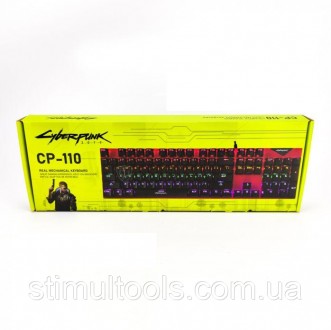 Описание:
Механическая игровая клавиатура Cyberpunk CP-110 с RGB подсветкой. Кор. . фото 7