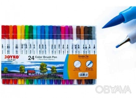 
Набор фломастеров Joyko 07-CLP состоит из 24 ярких цветных фломастеров, которые. . фото 1