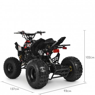 Електроквадроцикл Profi HB-EATV1500Q2 у чорному кольорі з потужністю двигуна 150. . фото 4