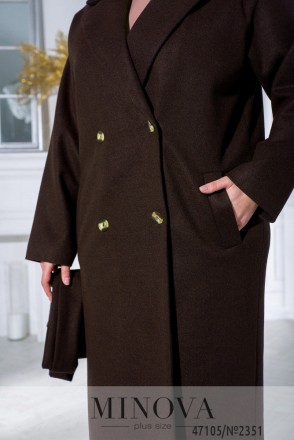 Стильное монохромное двубортное пальто oversize идеально впишется как в строгий . . фото 8