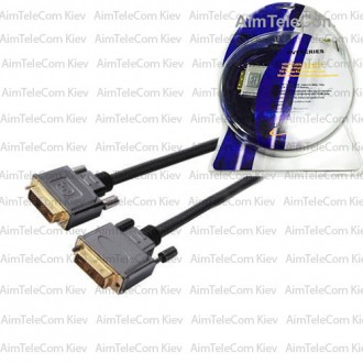 Шнур DVI (24+1) COMP, штекер DVI - штекер DVI, Hi-Fi, "позолоченный", с фильтрам. Киев. фото 1 Шнур DVI (24+1) COMP, штекер DVI - штекер DVI, Hi-Fi, "позолоченный", с фильтрам. Киев. фото 1