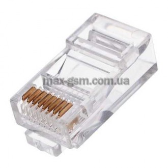 Коннектор Cablexpert PLUG3UP6/100 8P8C RJ45 Gold 100шт.. Запорожье. фото 1