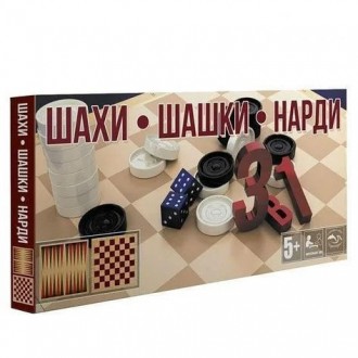 Шахматы, шашки, нарды 3 в 1 это удобный набор традиционных игр в одной коробке. . . фото 2