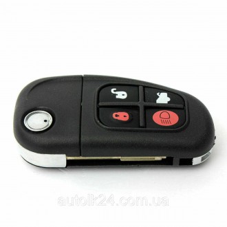 Выкидной ключ для Jaguar (Ягуар) 4 кнопки, с чипом 4D60, 433Mhz
FCCID: NHVWB1U24. . фото 3