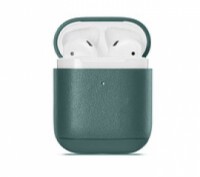 Кожаный чехол iLoungeMax Leather Case Forest Green для Airpods 2 | 1. Київ. фото 1