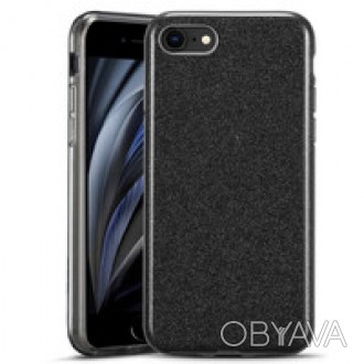 Силиконовый чехол ESR Makeup Glitter Case Black для iPhone 8 | 7 | SE (2020) обе. . фото 1