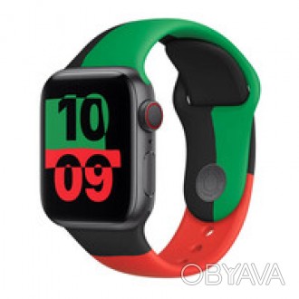 Оригинальный спортивный ремешок Apple Sport Band Black Unity для Apple Watch 40m. . фото 1