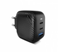 Быстрая GaN зарядка oneLounge 1Power 66W 2xUSB-C + USB-A для iPhone | MacBook | . Київ. фото 1 Быстрая GaN зарядка oneLounge 1Power 66W 2xUSB-C + USB-A для iPhone | MacBook | . Київ. фото 1