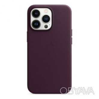 Кожаный чехол iLoungeMax Leather Case MagSafe Dark Cherry для iPhone 13 Pro &mda. . фото 1