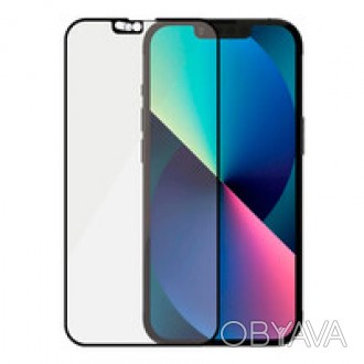 Защитное стекло PanzerGlass Friendly Swarovski CamSlider AB Black для iPhone 13 . . фото 1