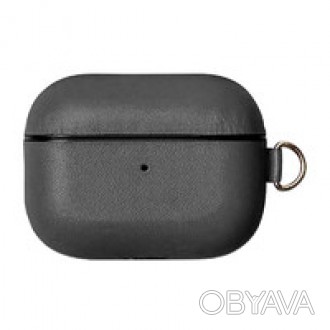 Кожаный чехол iLoungeMax Leather Case Midnight для Airpods 3 — надежная и . . фото 1