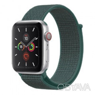 Ремешок iLoungeMax Sport Loop Pine Green для Apple Watch 45mm | 44mm | 42mm Seri. . фото 1