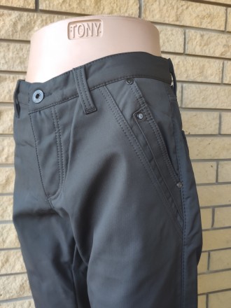 Джинсы, брюки мужские зимние больших размеров на высокий рост на флисе BLACK FOR. . фото 3