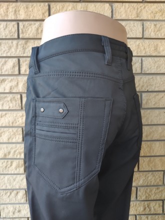 Джинсы, брюки мужские зимние больших размеров на высокий рост на флисе BLACK FOR. . фото 4