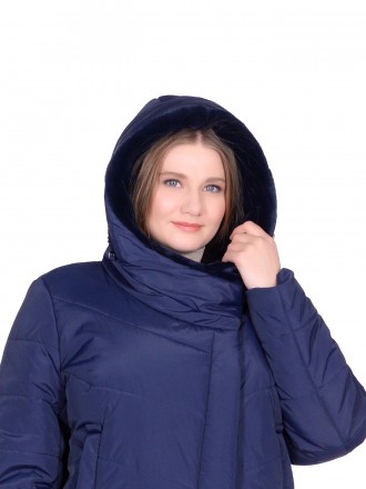 Стеганая зимняя куртка Легенда – универсальный вариант для женщин с пышными форм. . фото 5
