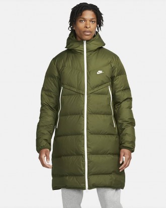 Мужская куртка Nike NSW SF WINDRUNNER PARKA XL Темно-зеленый (DD6788-326). . фото 2