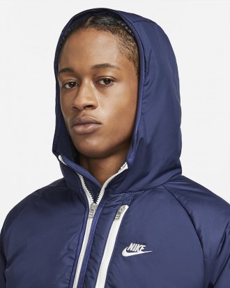 Мужская куртка Nike NSW TF RPL LEGACY HD JKT S Темно-синий (DD6857-410). . фото 4